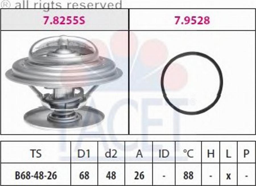 FACET 78255 - Flangia d. refrigerante www.autoricambit.com