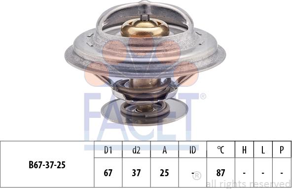 FACET 7.8256S - Termostato, Refrigerante www.autoricambit.com