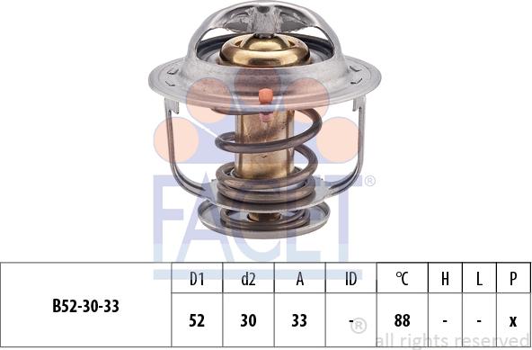 FACET 7.8238S - Termostato, Refrigerante www.autoricambit.com