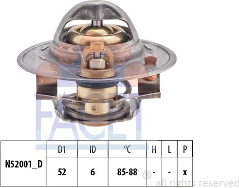 FACET 7.8272S - Termostato, Refrigerante www.autoricambit.com