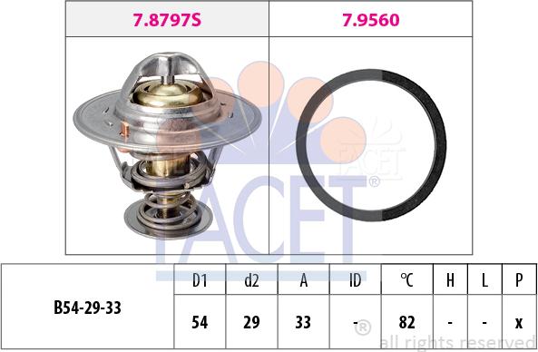 FACET 7.8797 - Termostato, Refrigerante www.autoricambit.com