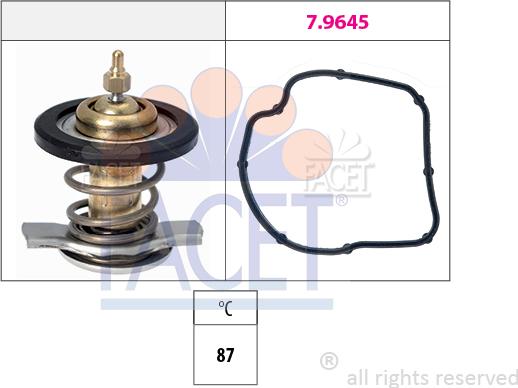 FACET 7.8784 - Termostato, Refrigerante www.autoricambit.com