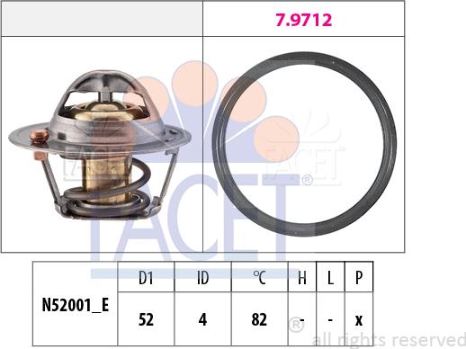 FACET 7.8725 - Termostato, Refrigerante www.autoricambit.com