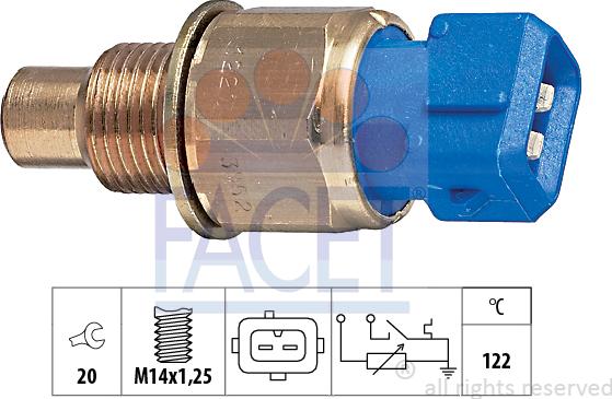 FACET 7.3552 - Sensore, Temperatura refrigerante www.autoricambit.com