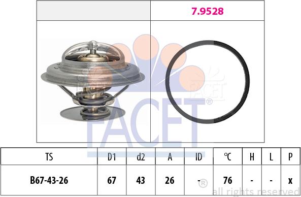 FACET 7.7996 - Termostato, Refrigerante www.autoricambit.com