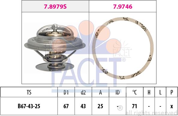 FACET 7.7942 - Termostato, Refrigerante www.autoricambit.com