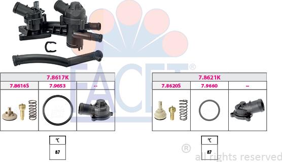 FACET 7.7955KK - Termostato, Refrigerante www.autoricambit.com