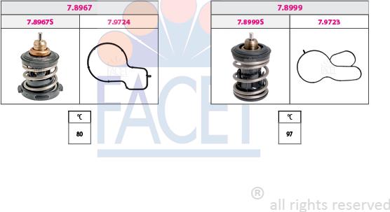 FACET 7.7982KK - Termostato, Refrigerante www.autoricambit.com