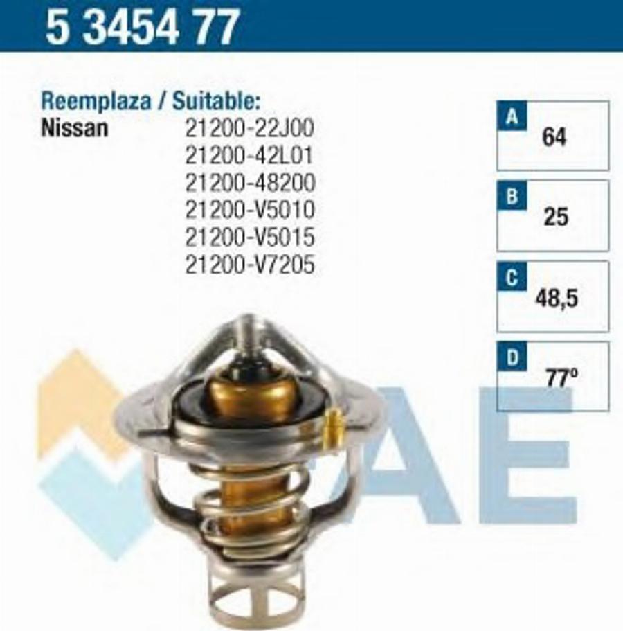 FAE 5345477 - Termostato, Refrigerante www.autoricambit.com