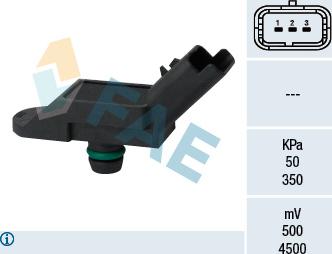 FAE 15091 - Sensore, Pressione collettore d'aspirazione www.autoricambit.com