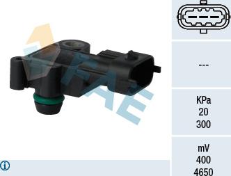 FAE 15129 - Sensor MAP, pressione del collettore di aspirazione www.autoricambit.com