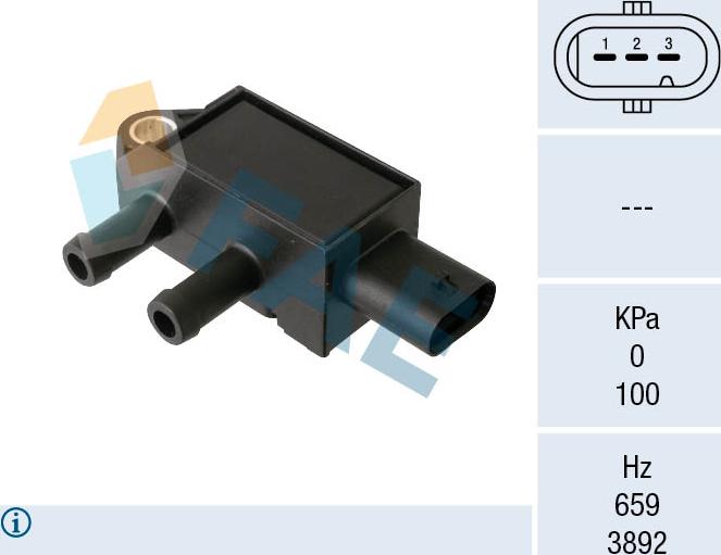 FAE 16159 - Sensore, Pressione gas scarico www.autoricambit.com