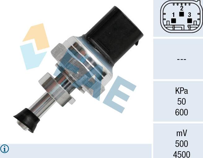 FAE 16154 - Sensore, Pressione gas scarico www.autoricambit.com