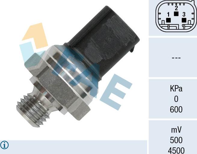 FAE 16155 - Sensore, Pressione gas scarico www.autoricambit.com