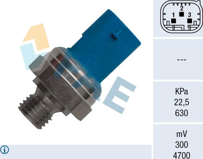 FAE 16158 - Sensore, Pressione gas scarico www.autoricambit.com