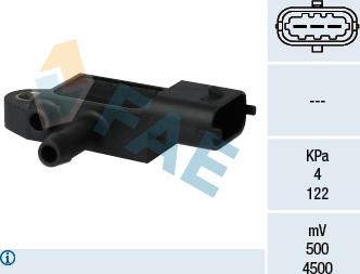 FAE 16104 - Sensore, Pressione gas scarico www.autoricambit.com