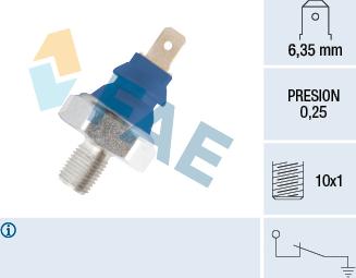 FAE 11690 - Sensore, Pressione olio www.autoricambit.com