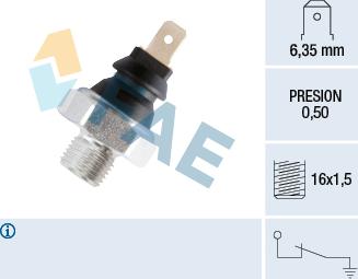 FAE 11270 - Sensore, Pressione olio www.autoricambit.com