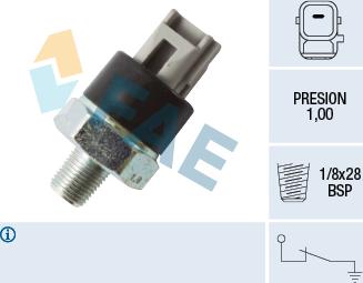 FAE 12545 - Sensore, Pressione olio www.autoricambit.com