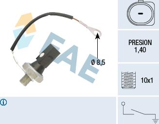 FAE 12895 - Sensore, Pressione olio www.autoricambit.com