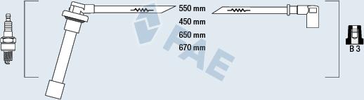 FAE 85821 - Kit cavi accensione www.autoricambit.com