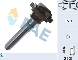FAE 80436 - Bobina d'accensione www.autoricambit.com