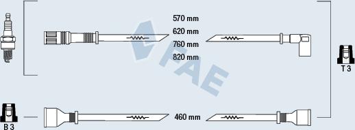 FAE 83400 - Kit cavi accensione www.autoricambit.com