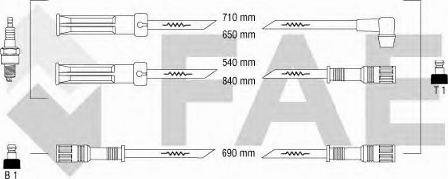 FAE 83130 - Kit cavi accensione www.autoricambit.com