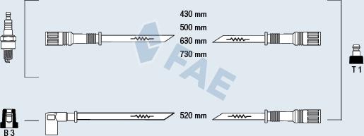 FAE 83890 - Kit cavi accensione www.autoricambit.com