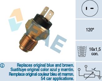 FAE 34060 - Sensore, Temperatura refrigerante www.autoricambit.com