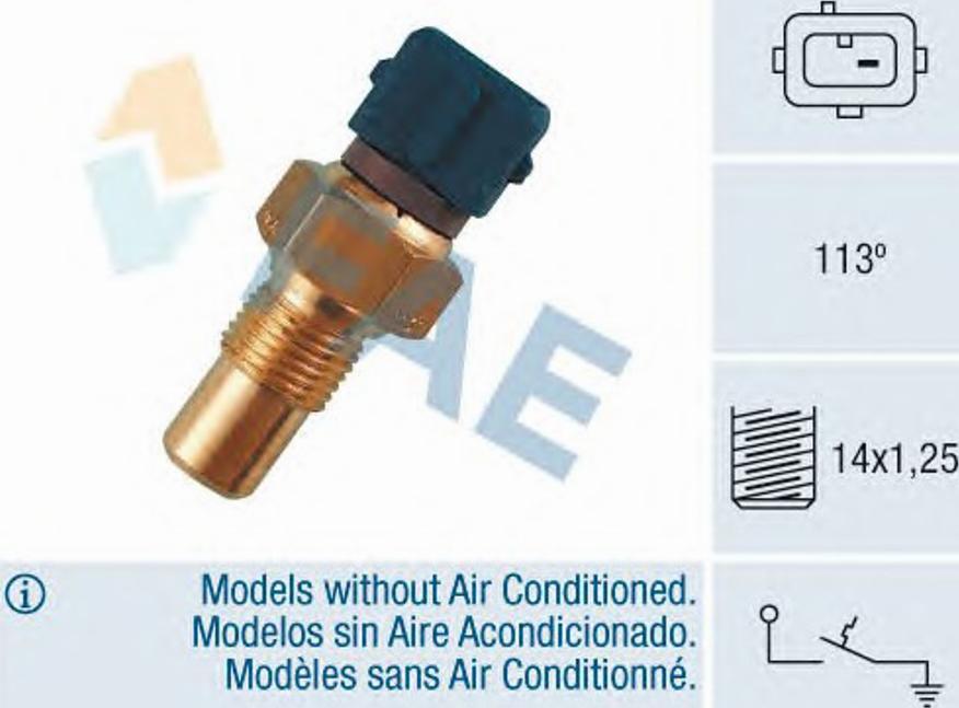 FAE 35600 - Sensore, Temperatura refrigerante www.autoricambit.com