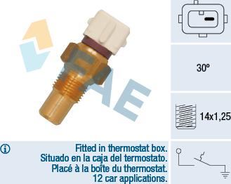 FAE 35295 - Sensore, Temperatura refrigerante www.autoricambit.com