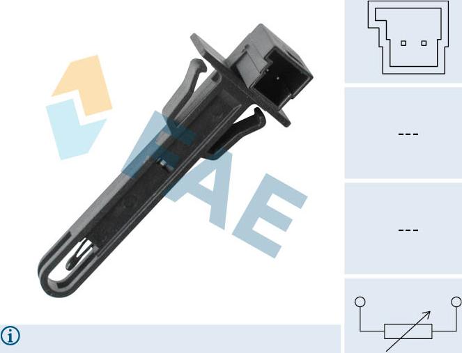 FAE 33923 - Sensore, Temperatura abitacolo www.autoricambit.com