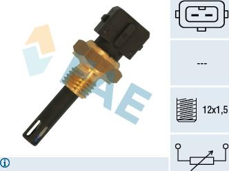 FAE 33166 - Sensore, Temperatura aria aspirata www.autoricambit.com