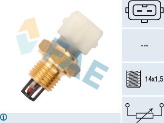 FAE 33170 - Sensore, Temperatura aria aspirata www.autoricambit.com