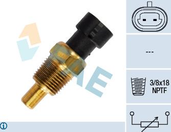 FAE 33340 - Sensore, Temperatura olio www.autoricambit.com