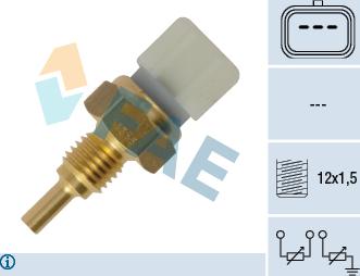 FAE 33356 - Sensore, Temperatura refrigerante www.autoricambit.com