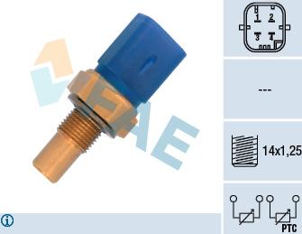 FAE 33791 - Sensore, Temperatura refrigerante www.autoricambit.com