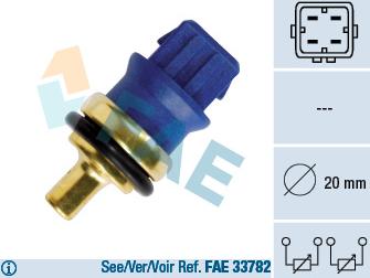 FAE 33780 - Sensore, Temperatura refrigerante www.autoricambit.com