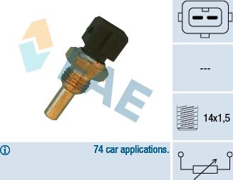 FAE 32560 - Sensore, Temperatura refrigerante www.autoricambit.com