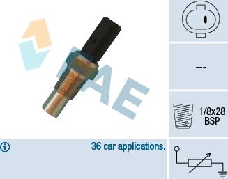 FAE 32650 - Sensore, Temperatura refrigerante www.autoricambit.com