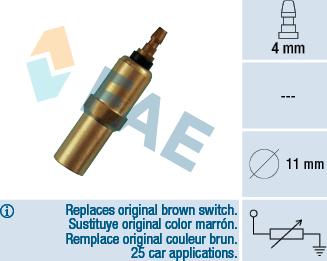 FAE 32150 - Sensore, Temperatura refrigerante www.autoricambit.com