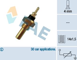 FAE 32330 - Sensore, Temperatura refrigerante www.autoricambit.com