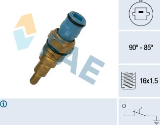 FAE 37660 - Termostato, ventola del radiatore / climatizzatore www.autoricambit.com