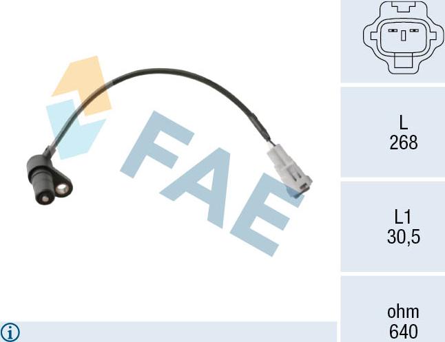 FAE 79538 - Generatore di impulsi, Albero a gomiti www.autoricambit.com