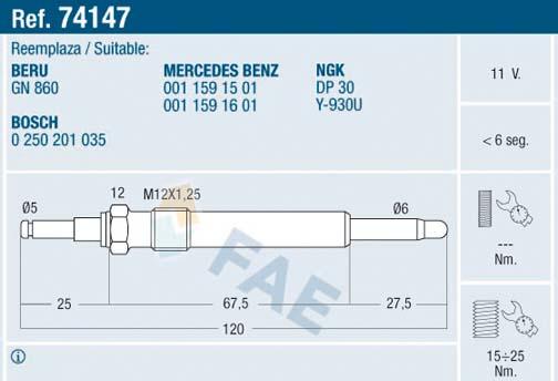 FAE 74147 - Candeletta www.autoricambit.com