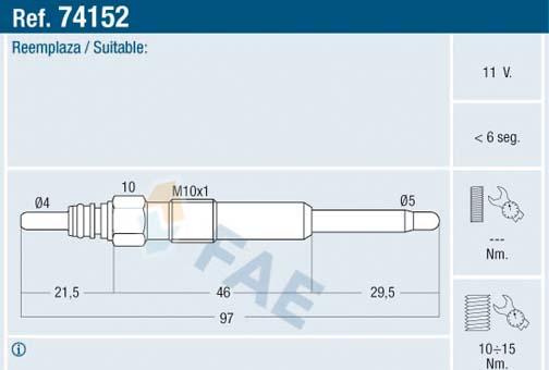 FAE 74152 - Candeletta www.autoricambit.com