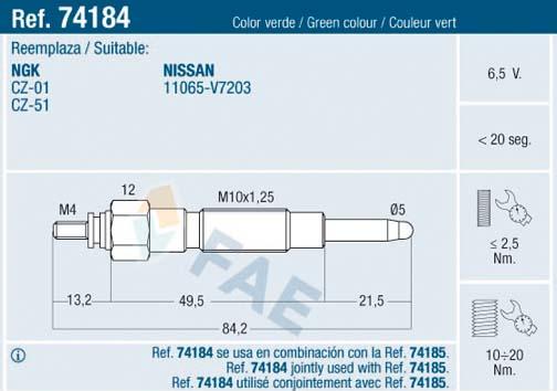 FAE 74184 - Candeletta www.autoricambit.com