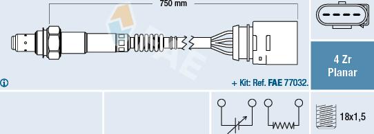 FAE 77909 - Sonda lambda www.autoricambit.com