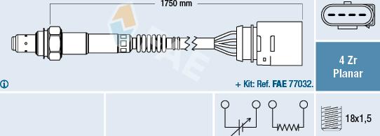 FAE 77905 - Sonda lambda www.autoricambit.com